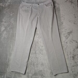 Ledbury Franklin Canvas Pants Mens 38x33 Fit 36x30 Granite Grey Five-Pocket